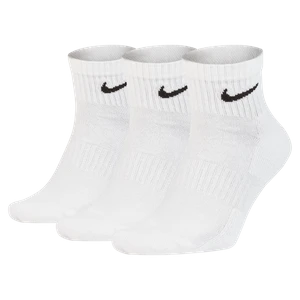Skarpety treningowe do kostki Nike Everyday Cushioned (3 pary) - Biel