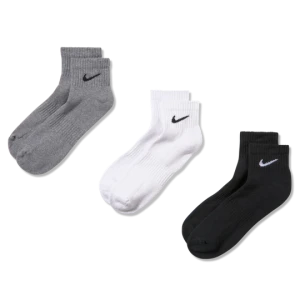 Skarpety treningowe do kostki Nike Everyday Cushioned (3 pary) - Wielokolorowe