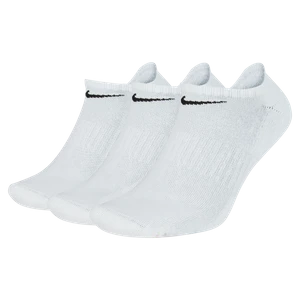 Skarpety treningowe no-show Nike Everyday Cushioned (3 pary) - Biel