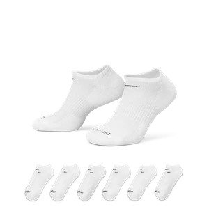 Skarpety treningowe no-show Nike Everyday Plus Cushioned (6 par) - Biel