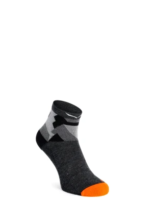 Skarpety turystyczne Salewa Pedroc Camu AM Qrt Sock - black out