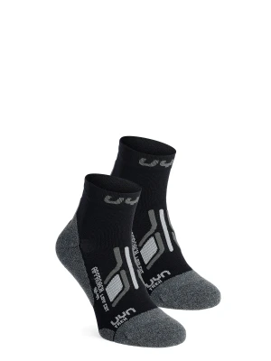 Skarpety UYN Trekking Approach Low Cut Socks 2-Pack - black/grey