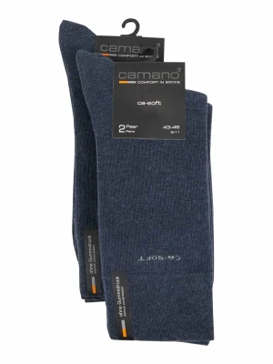 Skarpety w jednolitym kolorze w zestawie 2x2 szt. CAMANO