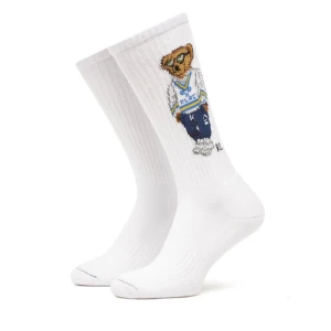 Skarpety Wysokie Męskie Polo Ralph Lauren 449973027002 Biały