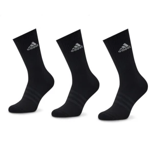 Skarpety wysokie unisex adidas Cushioned Crew Socks 3 Pairs IC1310 Czarny