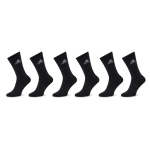 Skarpety wysokie unisex adidas Cushioned Sportswear Crew Socks 6 Pairs IC1316 Czarny