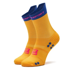 Skarpety wysokie unisex Compressport Pro Racing V4.0 Run High XU00046B Żółty