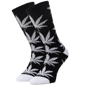 Skarpety wysokie unisex HUF Essentials Plantlife Sock SK00298 r.OS Czarny