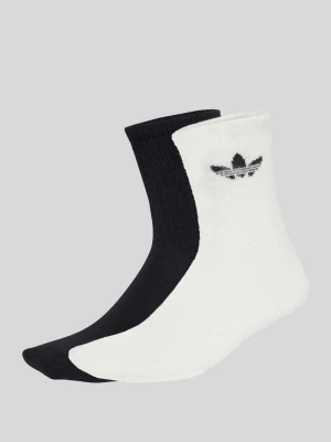 Skarpety z detal z logo w zestaw 2 szt. adidas Originals Biały