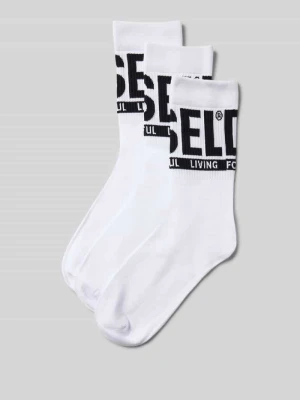 Skarpety z detalem z logo w zestaw 3 szt. Diesel