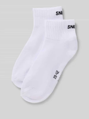 Skarpety z detalem z logo w zestawie 2 szt. Snocks