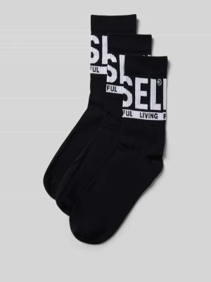 Skarpety z detalem z logo w zestawie 3 szt. Diesel