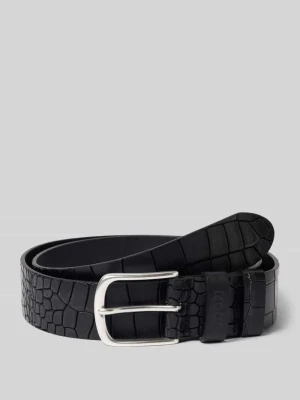 Pasek ze skóry naturalnej z efektem skóry krokodyla JOOP! Collection