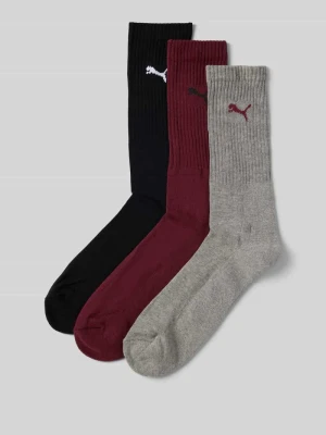 Skarpety z detalem z logo w zestawie 3 szt. model ‘CREW SOCK’ Puma