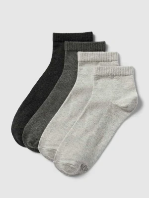 Skarpety z detalem z logo w zestawie 4 szt. model ‘Quarter’ s.Oliver RED LABEL