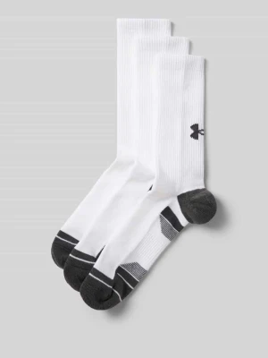 Skarpety z elastycznym pasem w zestaw 3 szt. Under Armour Biały