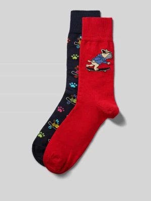 Skarpety z elastycznymi, prążkowanymi ściągaczami w zestawie 2 szt. Christian Berg Men