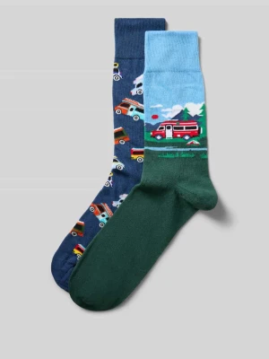 Skarpety z elastycznymi, prążkowanymi ściągaczami w zestawie 2 szt. Christian Berg Men