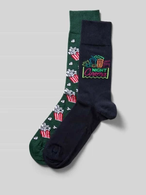 Skarpety z elastycznymi, prążkowanymi ściągaczami w zestawie 2 szt. Christian Berg Men