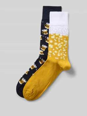 Skarpety z elastycznymi, prążkowanymi ściągaczami w zestawie 2 szt. Christian Berg Men