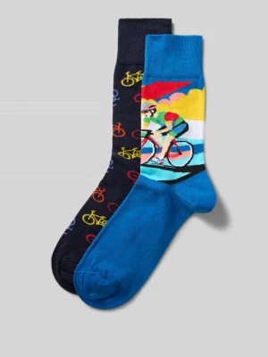 Skarpety z elastycznymi, prążkowanymi ściągaczami w zestawie 2 szt. Christian Berg Men