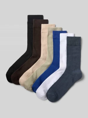 Skarpety z elastycznymi, prążkowanymi ściągaczami w zestawie 7 szt. jack & jones