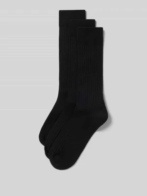 Skarpety z mieszanka bawełny model 'Comfort' w zestaw 3 szt. CAMANO Czarny