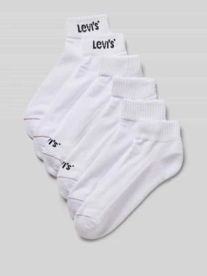 skarpety z mieszanka bawełny w zestaw 6 par Levi's Biały