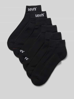 skarpety z mieszanka bawełny w zestaw 6 par Levi's Czarny