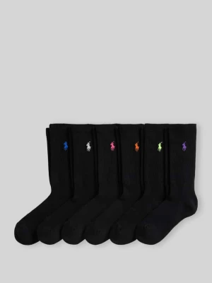 skarpety z mieszanka bawełny w zestaw 6 par Polo Ralph Lauren czarny