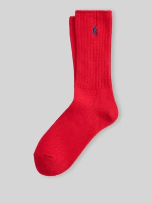„Skarpety z mieszanka bawełny z wyhaftowane logo” Polo Ralph Lauren Jasnoczerwony