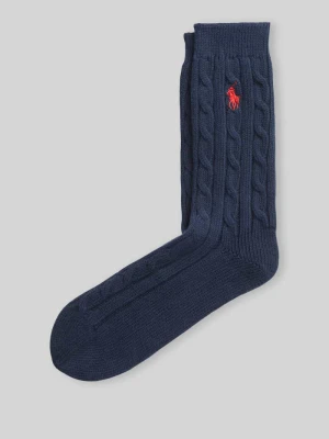 „Skarpety z mieszanka bawełny z wyhaftowane logo” Polo Ralph Lauren Niebieski