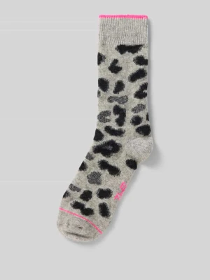 Skarpety z mieszanka wełny we wzór na całej powierzchni Unio