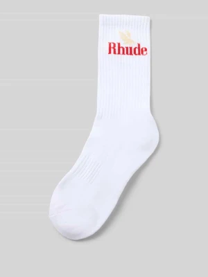 Skarpety z mieszanki bawełny Rhude Biały