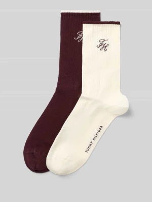 skarpety z mieszanki bawełny Tommy Hilfiger Bordowy