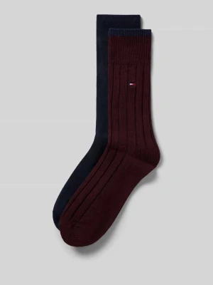 skarpety z mieszanki bawełny Tommy Hilfiger Ciemnoczerwony