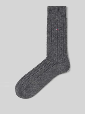 Skarpety z mieszanki bawełny Tommy Hilfiger Ciemnoszary melanż