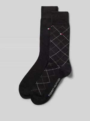 Skarpety z mieszanki bawełny w zestaw 2 szt. Tommy Hilfiger Czarny