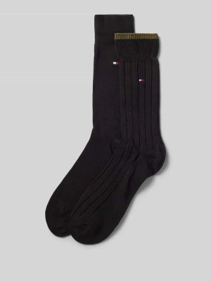 Skarpety z mieszanki bawełny w zestaw 2 szt. Tommy Hilfiger Czarny
