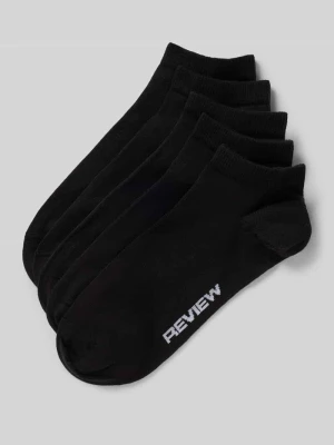 Skarpety z mieszanki bawełny w 5‑pakiecie REVIEW Czarny