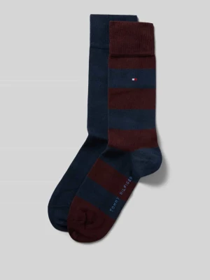 Skarpety z mieszanki bawełny w zestaw 2 szt. Tommy Hilfiger Ciemnoczerwony
