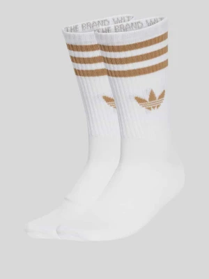Skarpety z mieszanki bawełny w zestaw 3 szt. adidas Originals Biały