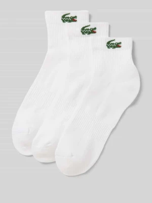 Skarpety z mieszanki bawełny w zestaw 3 szt. Lacoste Biały