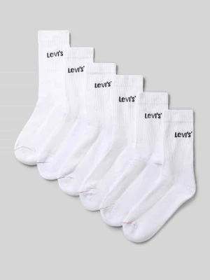 Skarpety z mieszanki bawełny w zestaw 3 szt. Levi's Biały