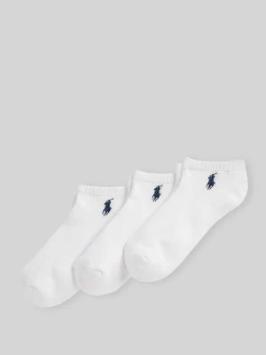 Skarpety z mieszanki bawełny w zestaw 3 szt. Polo Ralph Lauren Biały