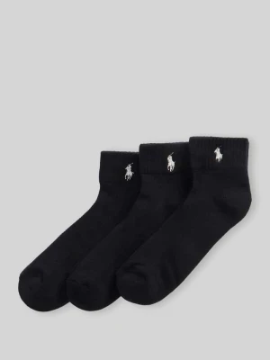 Skarpety z mieszanki bawełny w zestaw 3 szt. Polo Ralph Lauren czarny