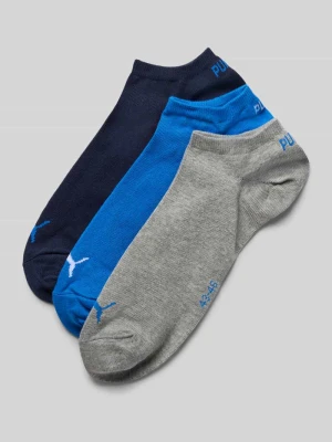 Skarpety z mieszanki bawełny w zestaw 3 szt. Puma Królewski niebieski