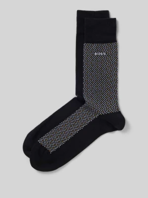 Skarpety z mieszanki bawełny w zestawie 2 szt. model ‘2P RS MINI CUBE CC’ Boss