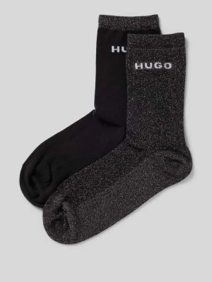 Skarpety z mieszanki bawełny w zestawie 2 szt. model ‘SHINY’ HUGO