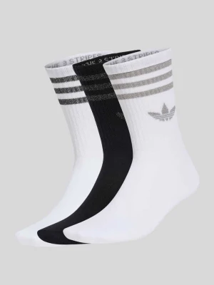 Skarpety z mieszanki bawełny w zestawie 3 szt. adidas Originals Czarny